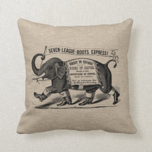 Anzeigenleinwand-Leinenjutefaser des Vintagen Kissen