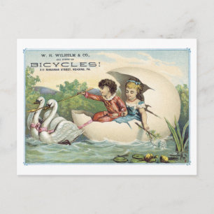 Anzeigenschild Fahrräder lesen PA Viktorianische P Postkarte