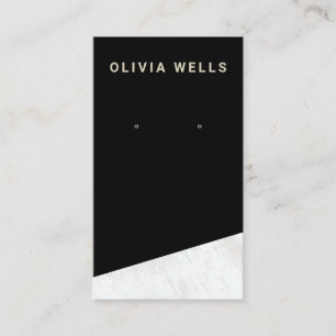 Anzeiger für Schwarz-weiße Holzerden Visitenkarte