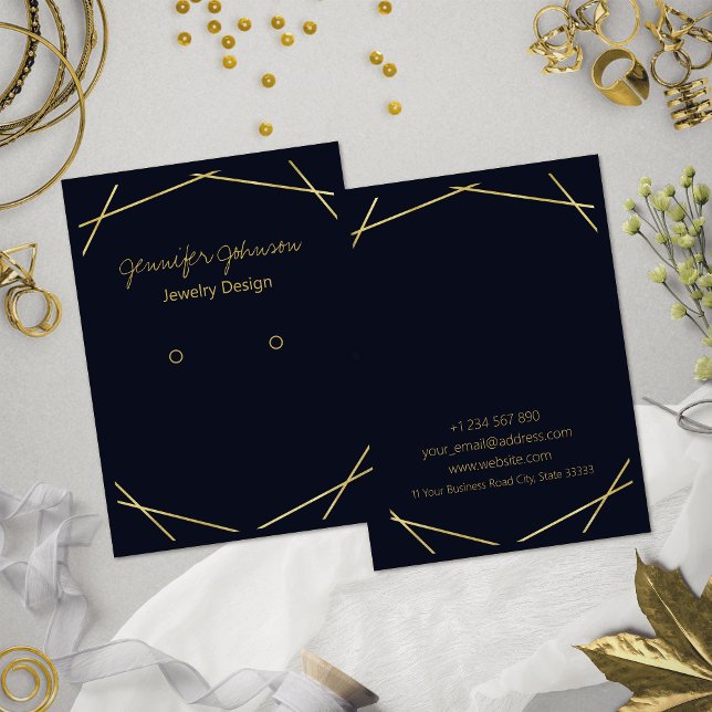 Anzeigetafel für den geometrischen Ohrring der Gol Visitenkarte (Von Creator hochgeladen)