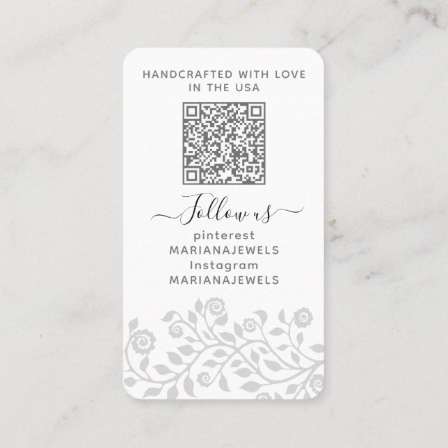 Anzeigetafeln für benutzerdefinierte Logos und QR- Visitenkarte (Rückseite)