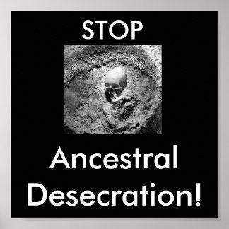 Anzestrale Knochen, STOP, Ancestral Entecration! Poster