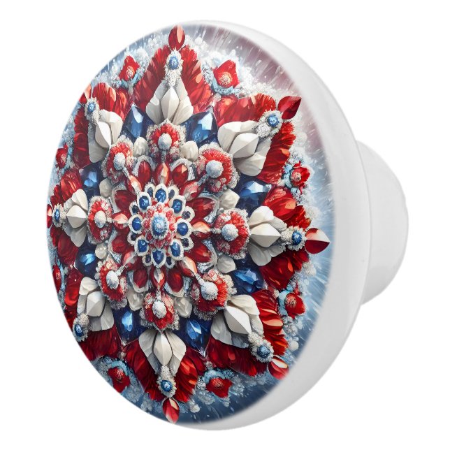 Anziehen der Keramik mit norwegischen Farben Keramikknauf (Rechts)