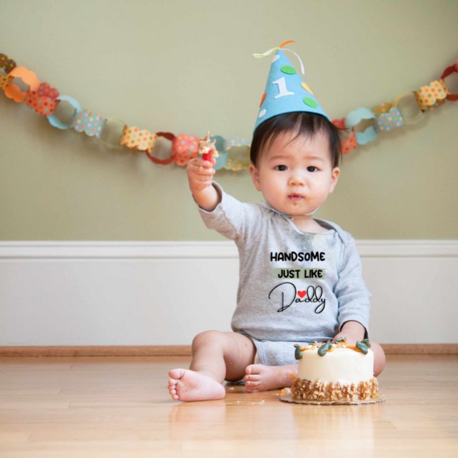 Anziehend, genau wie Daddy Baby Bodysuit Baby Strampler (Von Creator hochgeladen)