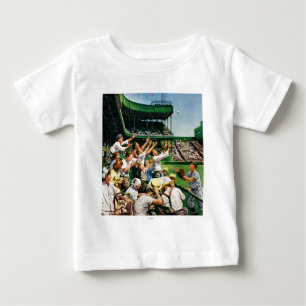 Anziehender Zuhause-Laufball Baby T-shirt