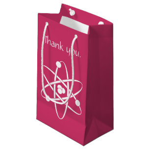 Anziehungskräfte in Himbeer-Geschenktasche Kleine Geschenktüte