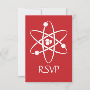 Anziehungskräfte in Kirsche RSVP-Karte RSVP Karte