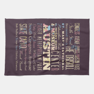 Anziehungskräfte u. berühmte Orte von Austin, Geschirrtuch