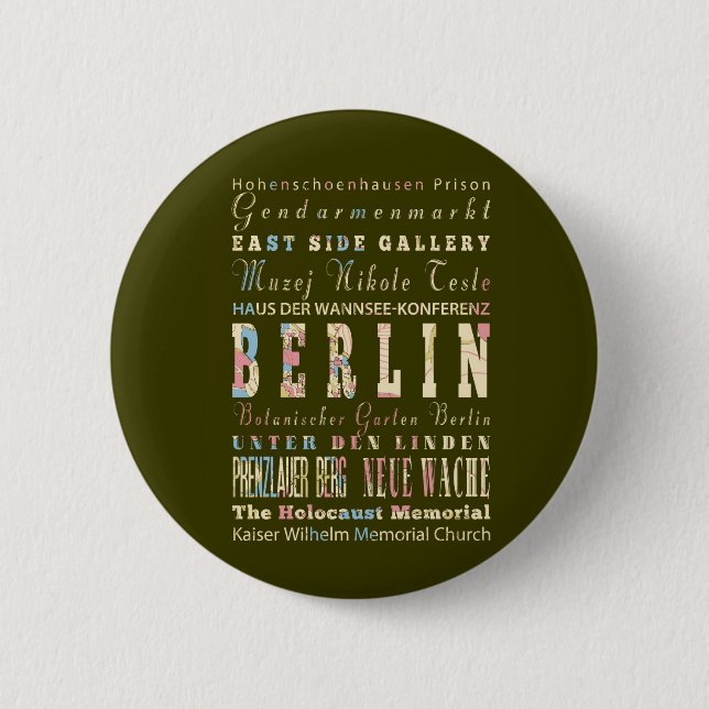 Anziehungskräfte u. berühmte Orte von Berlin, Button (Vorderseite)