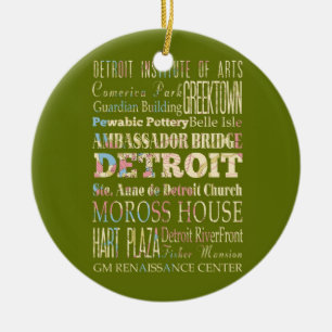 Anziehungskräfte u. berühmte Orte von Detroit, Keramik Ornament