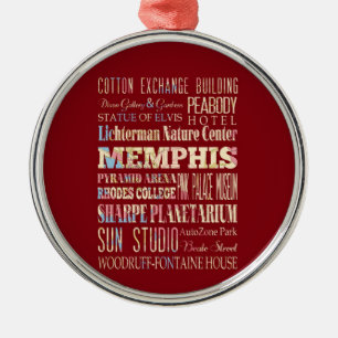 Anziehungskräfte u. berühmte Orte von Memphis, Ornament Aus Metall