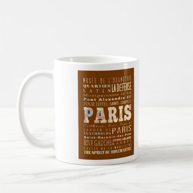 Anziehungskräfte u. berühmte Orte von Paris, Tasse (Links)