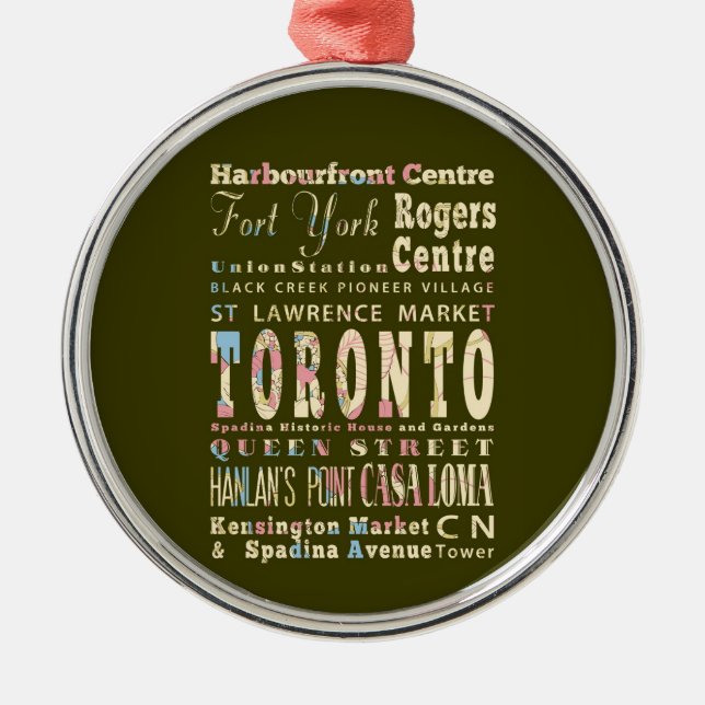 Anziehungskräfte u. berühmte Orte von Toronto, Silbernes Ornament (Vorne)