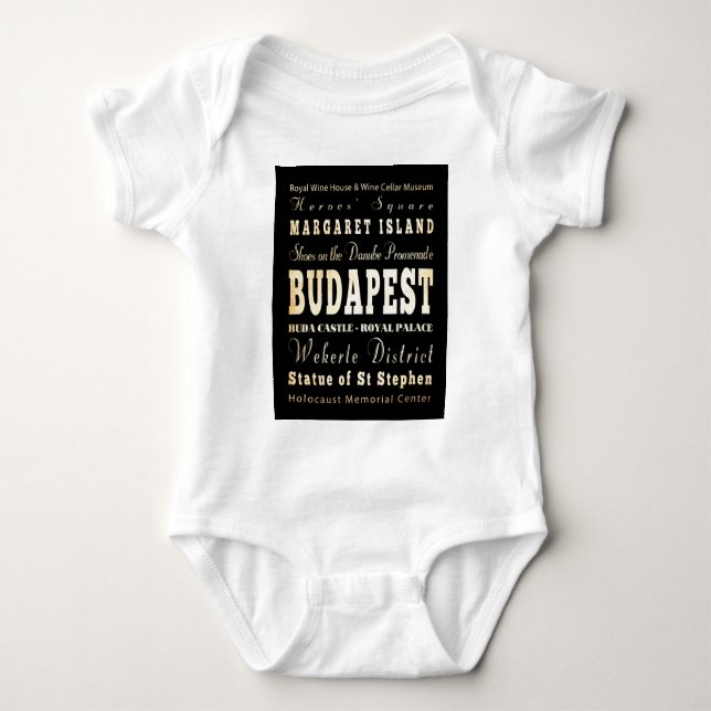 Anziehungskräfte und berühmte Orte von Budapest, Baby Strampler (Vorderseite)