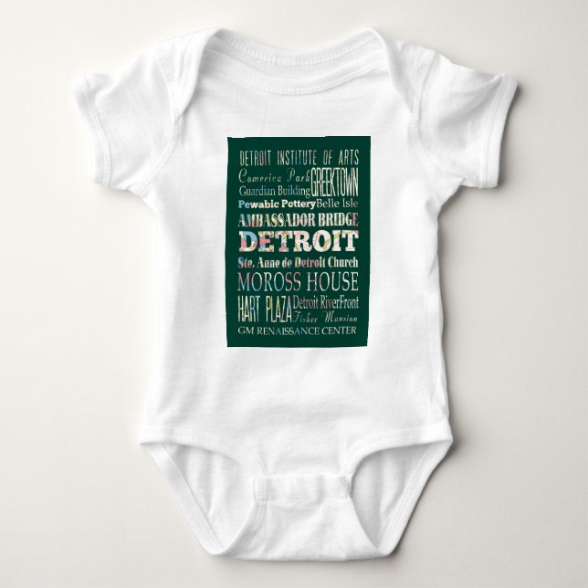 Anziehungskräfte und berühmte Orte von Detroit, Baby Strampler (Vorderseite)