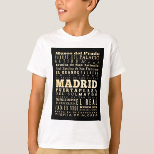 Anziehungskräfte und berühmte Orte von Madrid, T-Shirt