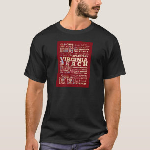 Anziehungskräfte und berühmte Orte von Virginia T-Shirt