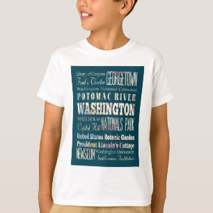 Anziehungskräfte und berühmte Orte von Washingto T-Shirt