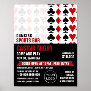 Anzug, Casino Night, Gaming Industry Poster
