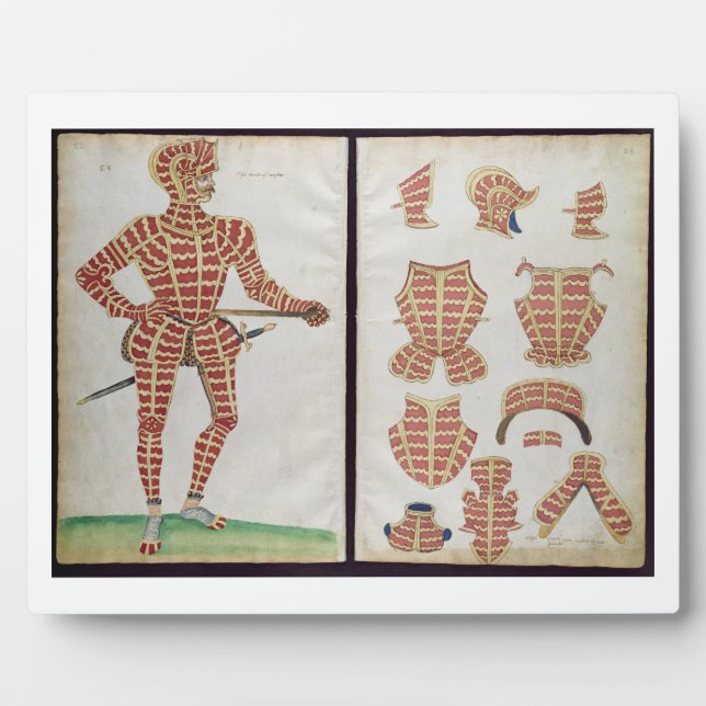 Anzug der Rüstung für den Herzog von Worcester, 15 Fotoplatte (Vorderseite)