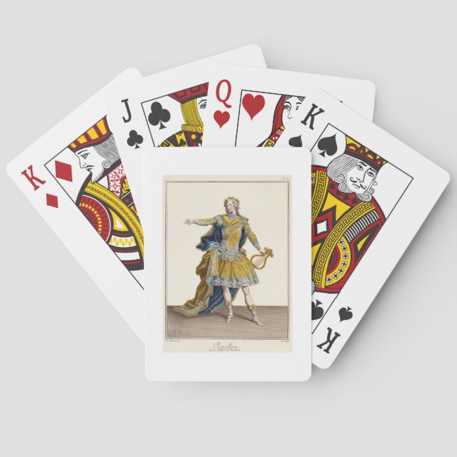 Anzug für Apollo in the opera 'Phaethon', Mäste Spielkarten (Rückseite)