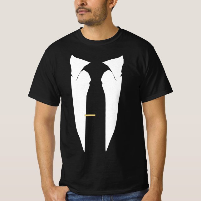 Anzug Krawatte Wedding Tuxedo Prom Bachelor Zeremo T-Shirt (Vorderseite)