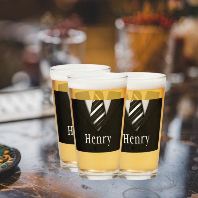 Anzug personalisiert Trauzeuge Glas (Von Creator hochgeladen)