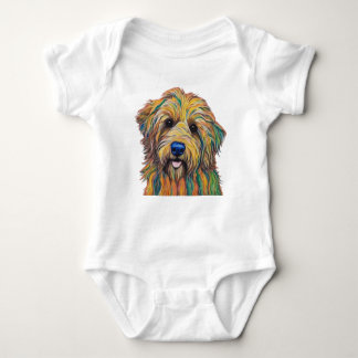 Anzug, Puppy Print Baby Strampler