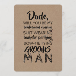 Anzug Trauzeuge Funny Vorschlag Einladung