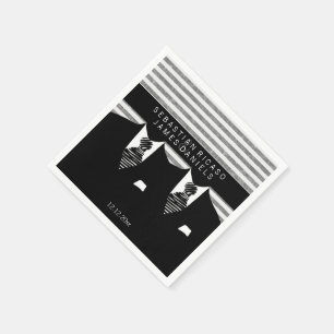 Anzug und Krawatte Gay Wedding Serviette