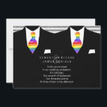 Anzug und Rainbow Krawatte Gay Wedding Einladung<br><div class="desc">Mr. und Mr.,  Anzug und Rainbow Krawatte Gay Wedding / zivile Zeremonie Einladungen .. Ideal für die zivile Zeremonie / Hochzeit .. Designer Gay Hochzeit Einladungen kommen mit weißen Umschlägen. Gay Hochzeit lädt aus Ricaso.</div>