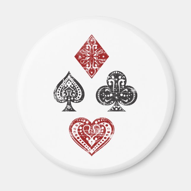 Anzug Vintag Cards Magnet (Vorne)