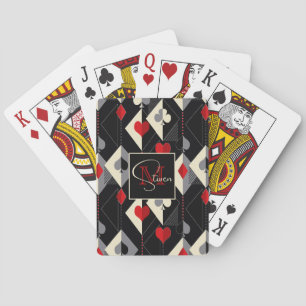 Anzug von Spielkarten im Poker.