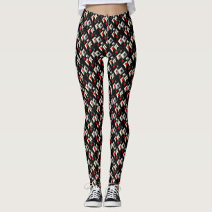 Anzug von Spielkarten im Poker. Leggings