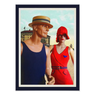 Anzug von Wollbädern der 1920er Jahre Foto Print