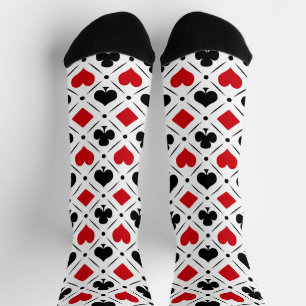 Anzüge auf Karten Socken