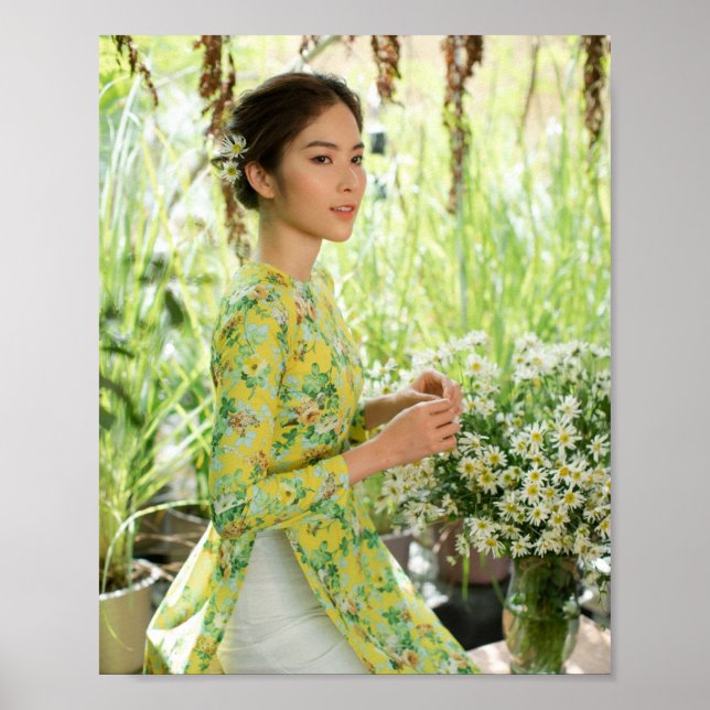 Ao Dai Traditional Vietnam Poster (Vorne)