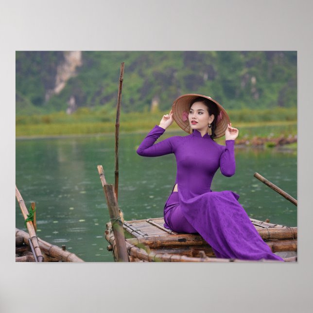 Ao Dai Traditional Vietnam Poster (Vorne)