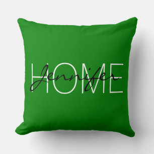 Ao (Englisch) color Zuhause monogram Kissen