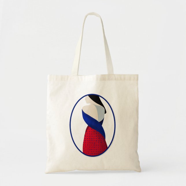 Ao Naga Tribal Tote Bag Tragetasche (Vorne)