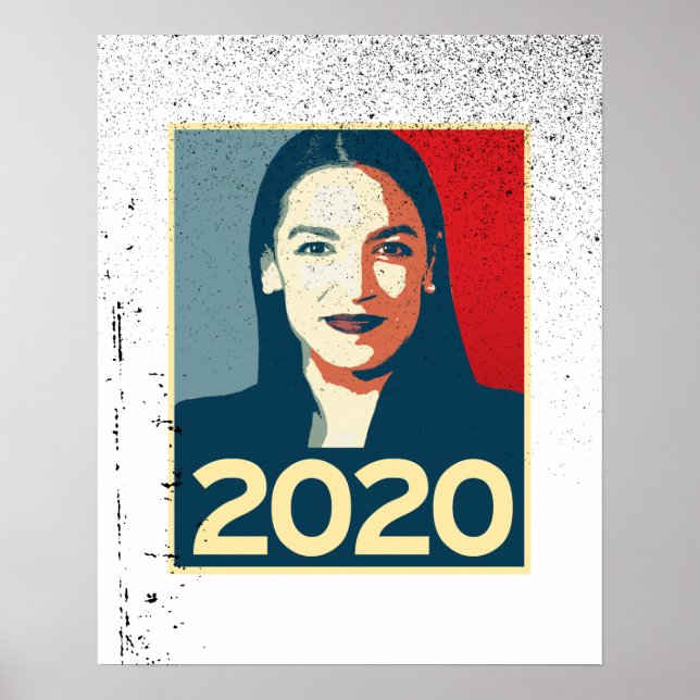 AOC 2020 Propaganda Poster (Vorne)