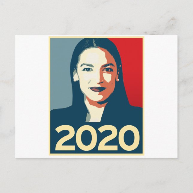 AOC 2020 Propaganda Postkarte (Vorderseite)