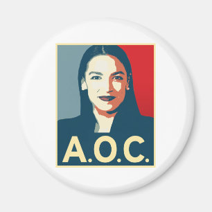 AOC 2024 Propaganda Magnet