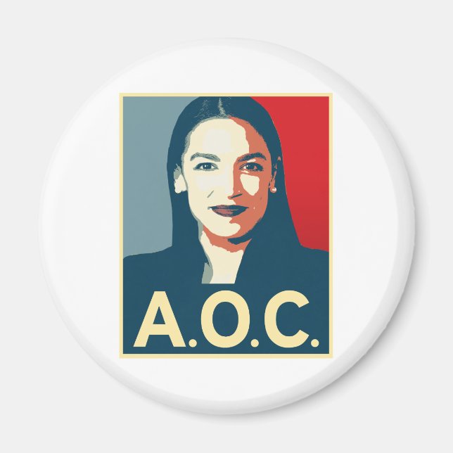 AOC 2024 Propaganda Magnet (Vorne)