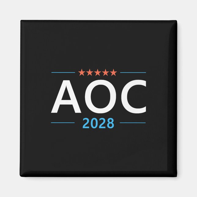AOC 2028 Alexandria Ocasio-cortez für Präsident de Magnet (Vorne)