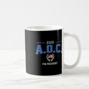 AOC 2028 für Präsident Alexandria Ocasio-cortez De Kaffeetasse