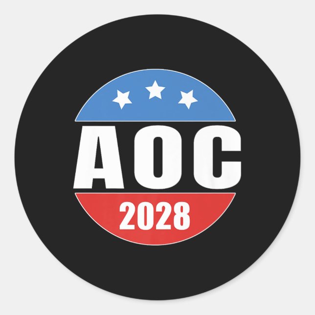 AOC 2028 Premium Runder Aufkleber (Vorderseite)