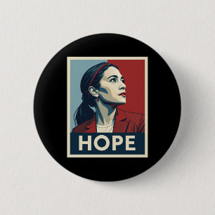 Aoc Alexandria Ocasio Cortez 2028 für den Präsiden Button