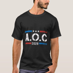 Aoc Alexandria Ocasio Cortez 2028 für Präsident El T-Shirt