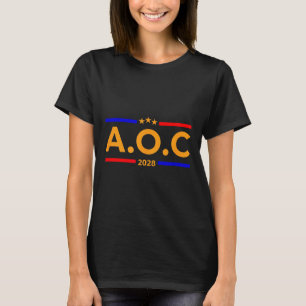 Aoc Alexandria Ocasio Cortez 2028 für Präsident El T-Shirt